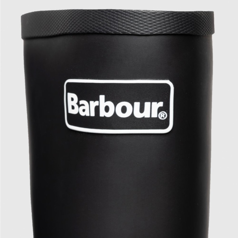 NWB BARBOUR Abbey Tall Wellington Black Rain Boot - Size: 10 | EU 42 - Picture 7 of 8